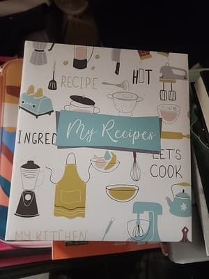 Better Kitchen Products Recipe Binder, 8.5" x 9.5" 3 Ring Binder Organizer Set ( - Image 1
