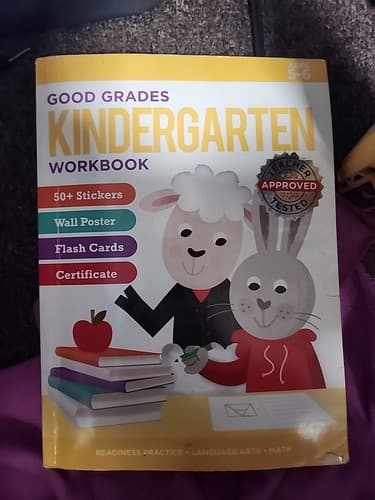 Kindergarten Educational Workbook Ages 5-6 Math Science 120 Pages – New - Image 1