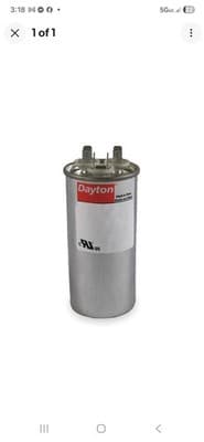 DAYTON 2MEF2 Dual Run Capacitor,40/5 MFD,4 5/8"H 2MEF2 - Image 1