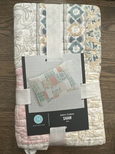 NEW Pillow Covers 20' X 28' King Standard Floral Tapestry Printed Patchwork - Image 1