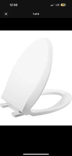 UERRIC ELONGATED TOILET SEAT WITH ALL HARDWARE SOFT CLOSE - Image 1