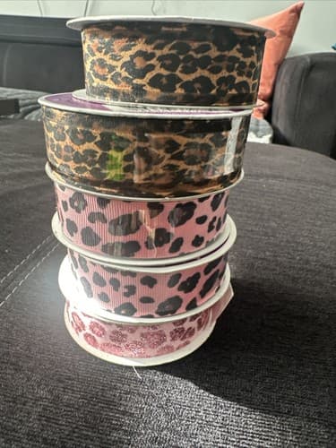 7/8in x 5yd Ribbon Lot Of 5 - Image 1