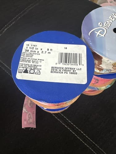 1-1/2in x 9ft Disney's Ribbons 6 Pack - Thumbnail 2