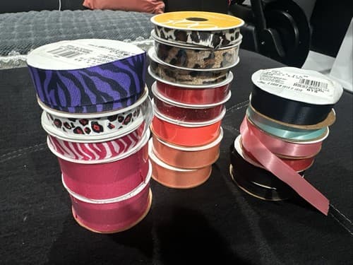 Lot Of 18 Ribbons Bow Crafts Different Sizes For Different Occasion - Image 1