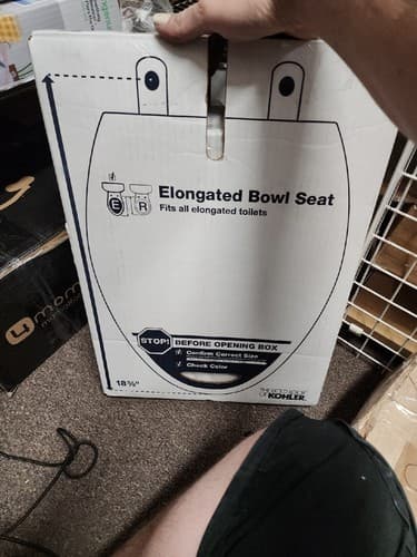 75796-0 Cachet Toilet seat, Elongated, White - Image 1
