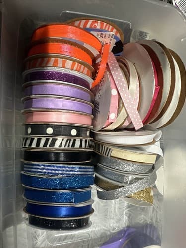 Lot Of 26 Ribbons Bow Crafts Different Sizes For Different Occasion - Image 1