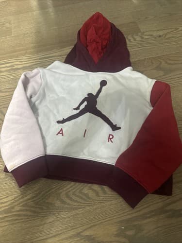Nike Air Jordan Girls Youth Hoodie Sweatshirt Pullover 5-6 Years 110-116cm - Image 1