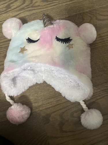 Girls Winter Hat Unicorn Wonder Nation One Size - Image 1