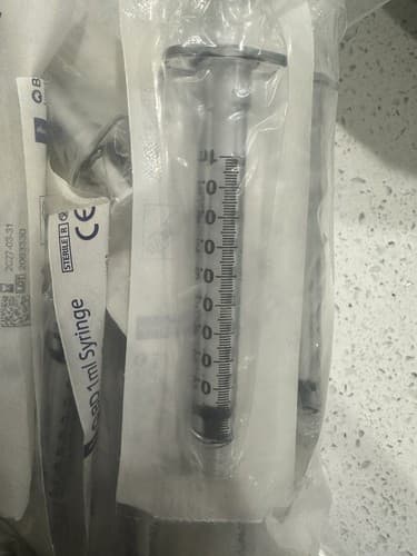 1 mL PACK of 30 STERILE SYRINGES 1 cc Sterile Syringe Only - No Needle - Image 1