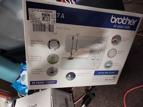 Brother LX3817A 17-Stitch Full-size Sewing Machine Aqua Light Blue NEW - Image 1