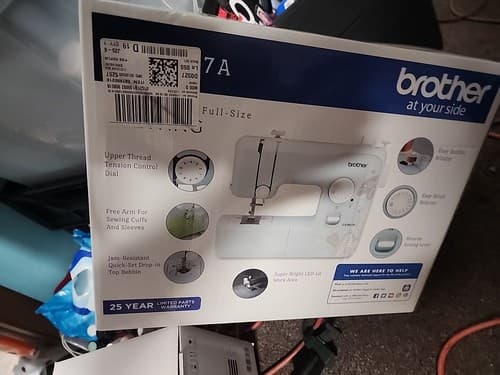 Brother LX3817A 17-Stitch Full-size Sewing Machine Aqua Light Blue NEW - Thumbnail 2
