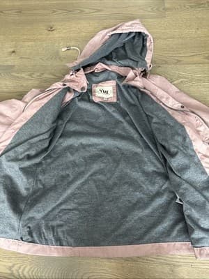 YMI Junior's Pale Pink Hooded Jacket Size Small - Thumbnail 2