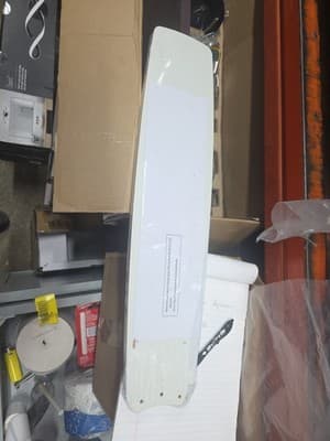 Hampton Bay Caprice 52" Matte Ceiling Fan White Replacement Blades - Image 1