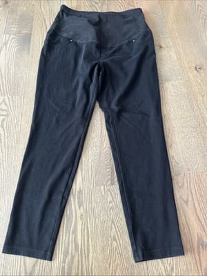 Time and Tru Maternity Skinny Black Pants With Pockets XL (16/18) - Image 1