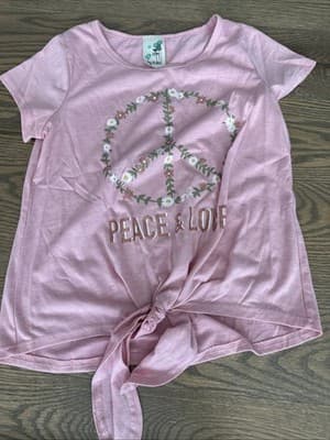Lily Bleu Girl Short Sleeve Shirt Size L 14 - Image 1