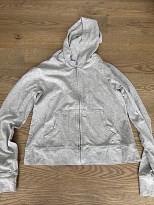 Delia’s Hoodie Full Zip Gray Junior/women Size Large - Image 1