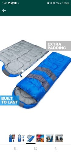 Sleeping Bags for Adults Cold Weather & Warm - Backpacking Camping Sleeping B... - Thumbnail 2