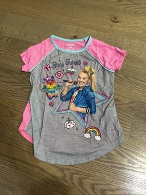 Nickelodeon JoJo Siwa sleepwear top/shirt size 7/8 Flame Resistant - Image 1