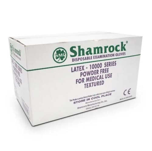 Shamrock Powder Free Examination Latex Gloves 1000 PCS , Large - Image 1