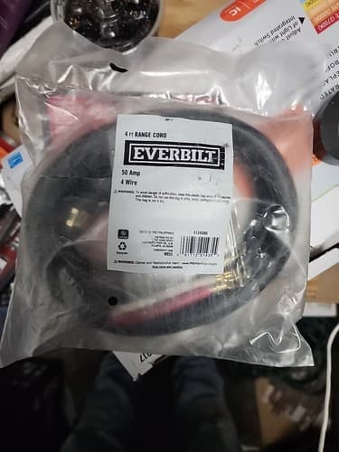 Everbilt 4 ft. 6/8 4-Wire Electric Range Plug, Gray - Image 1