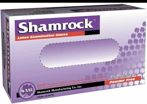 Shamrock Powder Free Examination Latex Gloves 4pack- 400 PCS Large - Image 1