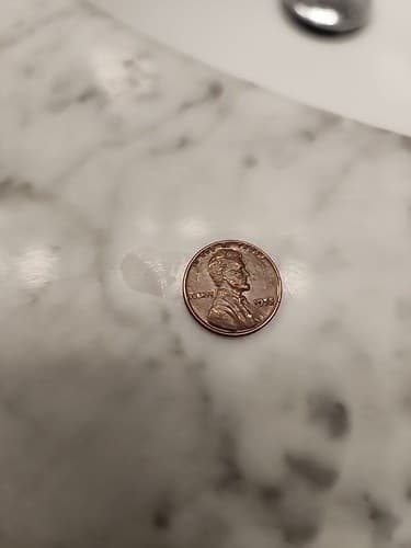 1955 No Mint Mark Wheat Penny "L" Rim Error Coin - Image 1