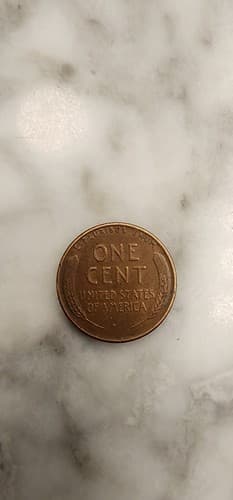 1955 No Mint Mark Wheat Penny "L" Rim Error Coin - Thumbnail 5