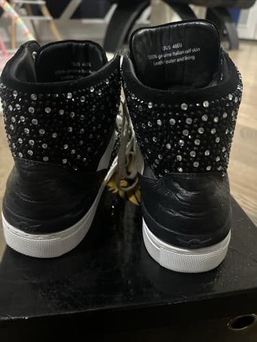 Ferrari Massari Mens Leather Shoes CLEAN HUSTLER BLACK US 13 - Thumbnail 3