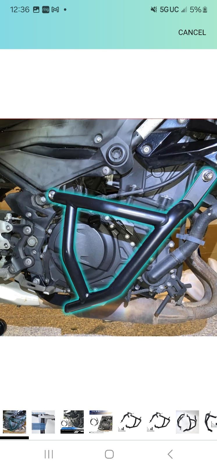 Xxun Crash Bars for Kawasaki Z250/Z400 (2018-2024) - Durable Engine Guard, Blac - Image 1