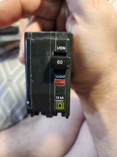 New Square D QO260 2 Pole 60 Amp 120/240V Type QO Plug In Yellow Circuit Breaker - Image 1