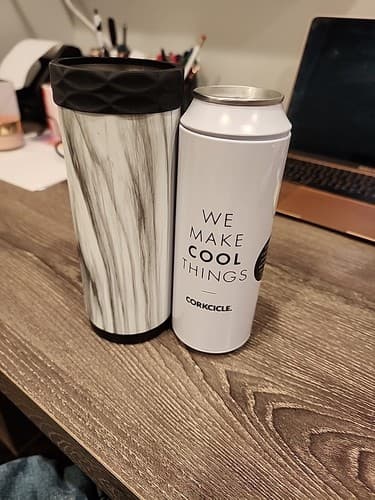 Corkcicle Slim Arctican - 12oz Can Cooler Holder SnowDrift - Thumbnail 3