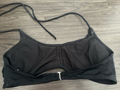 Women's/Juniors Size XL(15-17) Black Swim Top-No Boundaries Removable Pads Black - Thumbnail 2