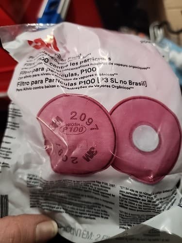 1 PR 3M 2097 P100 Particulate Organic Vapor Replacement Respirator Filter - Image 1