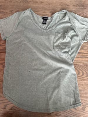 Rue 21 Short Sleeve Shirt Womens Large Blue - Image 1
