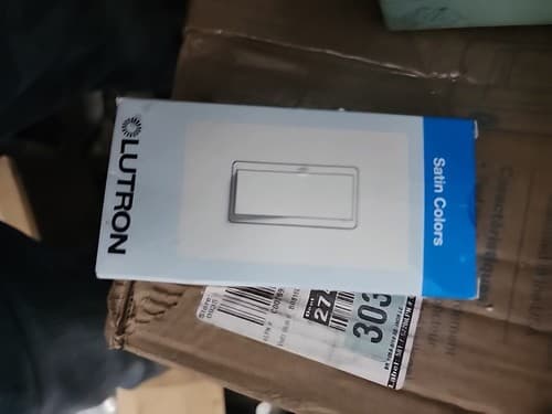Lutron SC-1PS-SW 15A General Purpose Switch Single Pole Satin Colors Snow White - Image 1