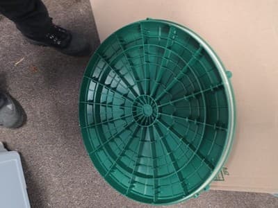 24" Domed Septic Tank Lid for Tuf-Tite Risers - Durable & Reliable - Thumbnail 3