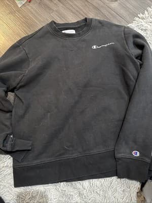 Vintage Champion Apparel Spellout Crewneck Sweatshirt M 90’s - Image 1