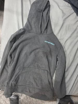 Depart West Buckle Hoodie Mens Large Gray Long Sleeve Pullover - Thumbnail 2