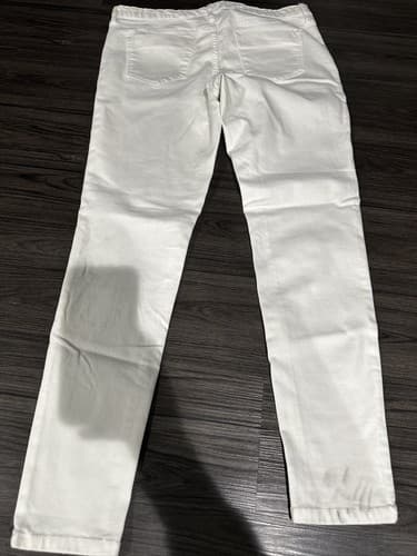 Mossimo Women's Size 12 Mid Rise Denim Legging White - Thumbnail 2