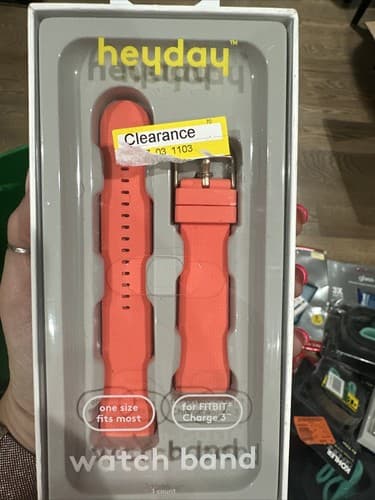 Heyday Fitbit Charge 3 Band in Coral (Pink) One Size Fits Most - Image 1