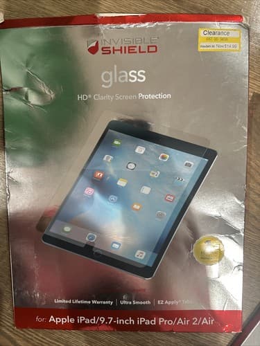 Zagg Invisible Shield Glass Screen Protector For Apple Ipad 9.7in IPad Pro Air - Image 1
