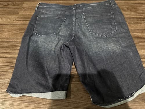 Massimo Bermunda Jeans Shorts – Women Size 12/R31 Mid-Rise Dark Blue - Thumbnail 2