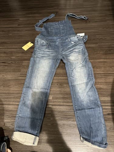 Machine Jeans Overalls Dark Blue Size XL - Image 1