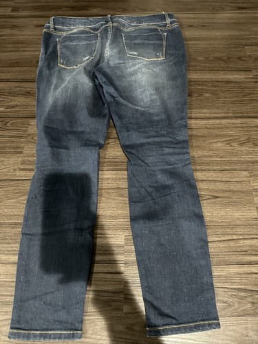 Mossimo Women's Size 12/31 Mid Rise Denim Jegging Dark Blue - Thumbnail 2