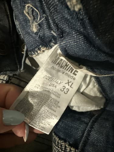 Machine Jeans Overalls Dark Blue Size XL - Thumbnail 2