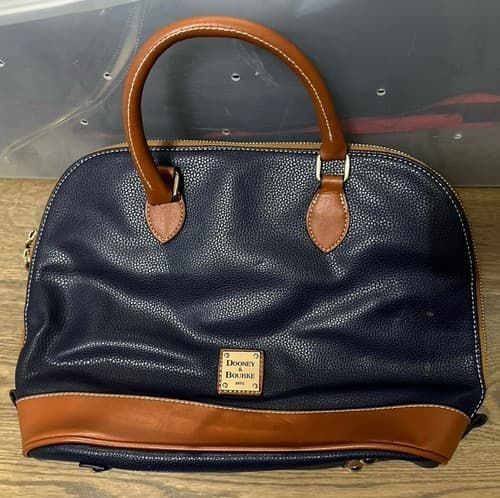 Dooney and Bourke Bitsy Bag Black Pebble Leather Mini Crossbody Single Strap - Image 1