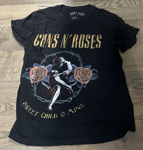 Guns N Roses Shirt Small Adult Black Concert Tee Sweet Child O Mine Womens S - Image 1