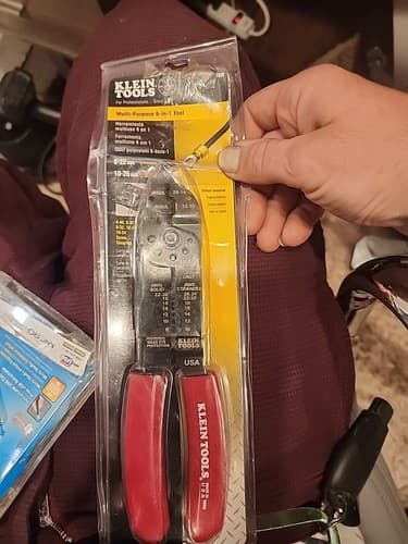 Klein Tools 1000 Multi Tool, 6-in-1 Multi-Purpose Stripper, Crimper, Wire Cutter - Image 1