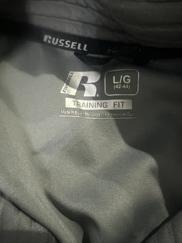 Russell Training Fit Dri-Power 360 Long Sleeve 1/4 Zip Men's Large Active - Thumbnail 2