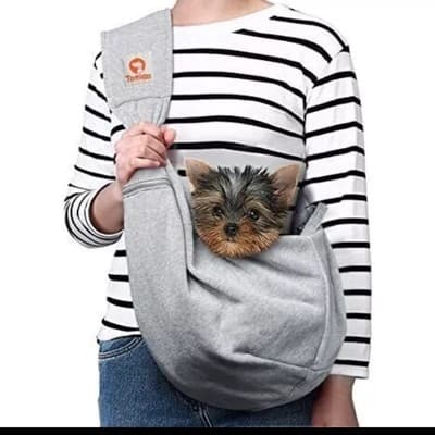 TOMKAS Pet Sling Carrier with Extra Pocket Storage for Small Dogs - Image 1